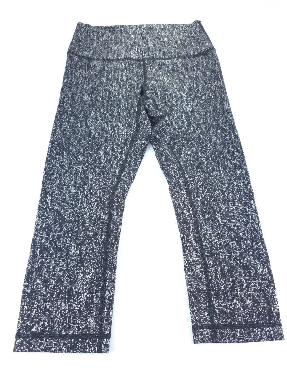 Lululemon Wunder Under Crop Leggings 21 inch Size 6 Speckled Active